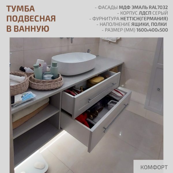 Тумба подвесная в ванную