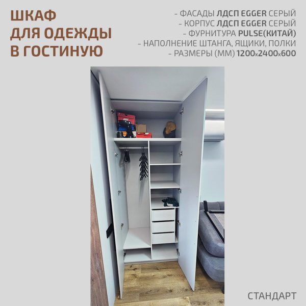Шкаф для одежды в гостиную