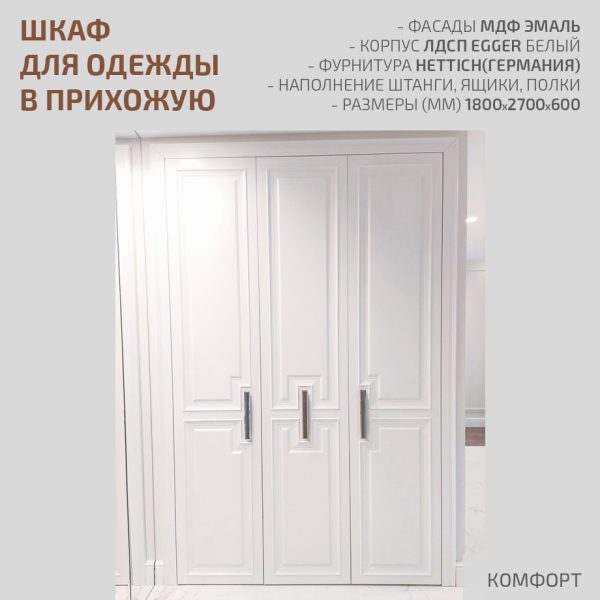 Шкаф для одежды в прихожую